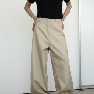 Versatile A-Line Wide-Leg Pants for Women - Summer Street Style, Loose Fit, American Fashion