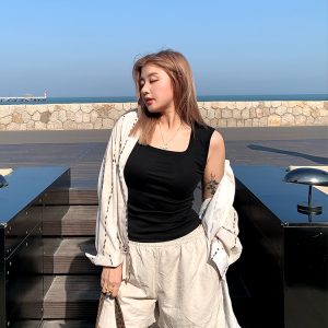 Versatile Lapel Long Sleeve Striped Shirt for Women - 2025 Summer Fashion, Loose Slimming Style, Perfect for Y2K and Casual Wear