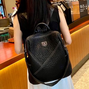 Versatile Large Capacity Women's Backpack - Dual-Use Commuter Travel Bag for Spring 2025, Stylish Single and Double Shoulder Design