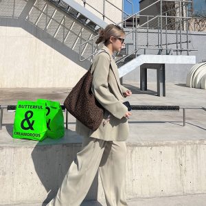 Versatile Leopard Print Shoulder Bag - Women's Large Capacity Commuter Tote & Underarm Bag for Spring Fashion