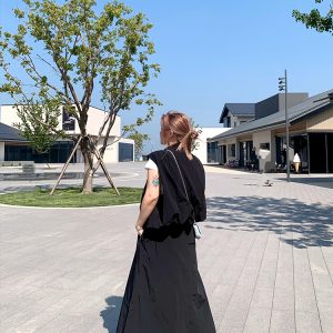 Versatile Plus Size Round Neck Sleeveless Vest Dress - Spring/Summer Loose Slim Long Dress for Effortless Style