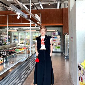 Versatile Plus Size Round Neck Sleeveless Vest Dress - Spring/Summer Loose Slim Long Dress for Effortless Style