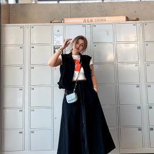 Versatile Plus Size Round Neck Sleeveless Vest Dress - Spring/Summer Loose Slim Long Dress for Effortless Style