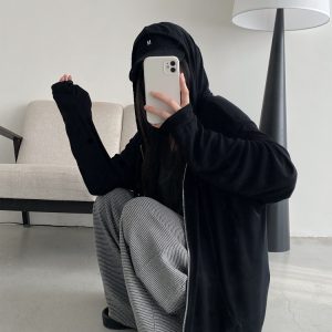 Versatile Slim Fit Loose Hooded Zip-Up Sweatshirt for Women - Cool Feeling Solid Color Sun Protection for Summer