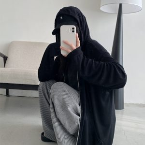Versatile Slim Fit Loose Hooded Zip-Up Sweatshirt for Women - Cool Feeling Solid Color Sun Protection for Summer