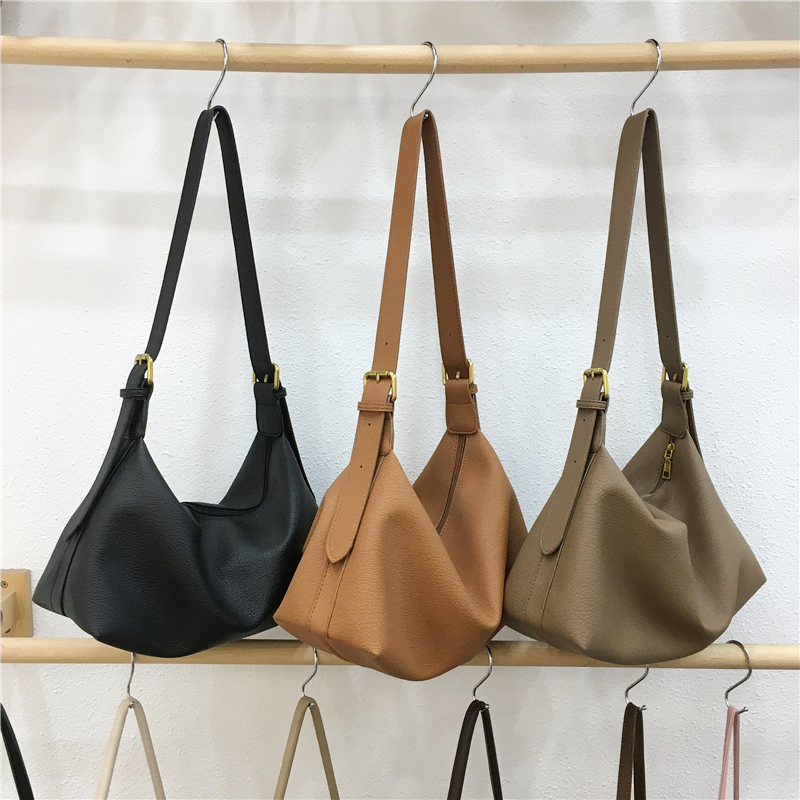 Versatile Soft Leather Casual Shoulder Crossbody Bag for Autumn Winter - Large Capacity, Ideal for Commute and Daily Use
