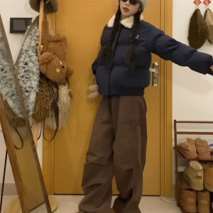 Versatile Women's High Street Wide-Leg Pants - American Style Straight-Leg Casual Jazz Dance Sports Trousers