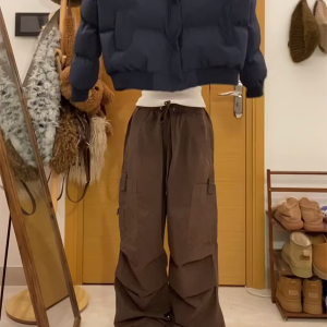 Versatile Women's High Street Wide-Leg Pants - American Style Straight-Leg Casual Jazz Dance Sports Trousers