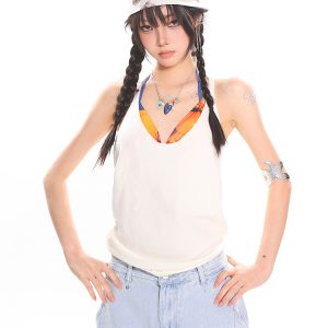 Versatile Women's Slim-Fit U-Neck Tank Top - Simple and Stylish Basic for Everyday Wear