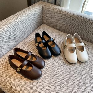 Versatile Women's Velcro Retro Mary Jane Leather Shoes - 2025 Spring Style, Fashionable and Comfortable Footwear for Every Occasion