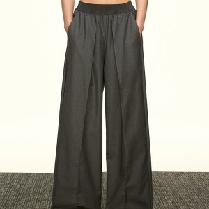 Vintage American-Style Loose Draped Wide-Leg Pleated Casual Pants for Women - Summer 2025 Fashion