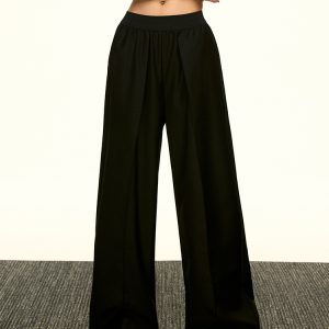 Vintage American-Style Loose Draped Wide-Leg Pleated Casual Pants for Women - Summer 2025 Fashion