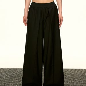 Vintage American-Style Loose Draped Wide-Leg Pleated Casual Pants for Women - Summer 2025 Fashion
