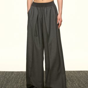 Vintage American-Style Loose Draped Wide-Leg Pleated Casual Pants for Women - Summer 2025 Fashion