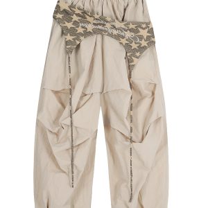 Vintage American Work Pants for Women - Loose Wide-Leg Jazz Dance Casual Sports Trousers with Street Vibe, Floor-Length Style