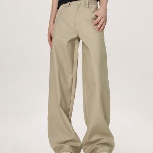 Vintage Casual Wide-Leg Flared Pants for Men and Women - Versatile Straight Loose Trousers Inspired by 90s American Style