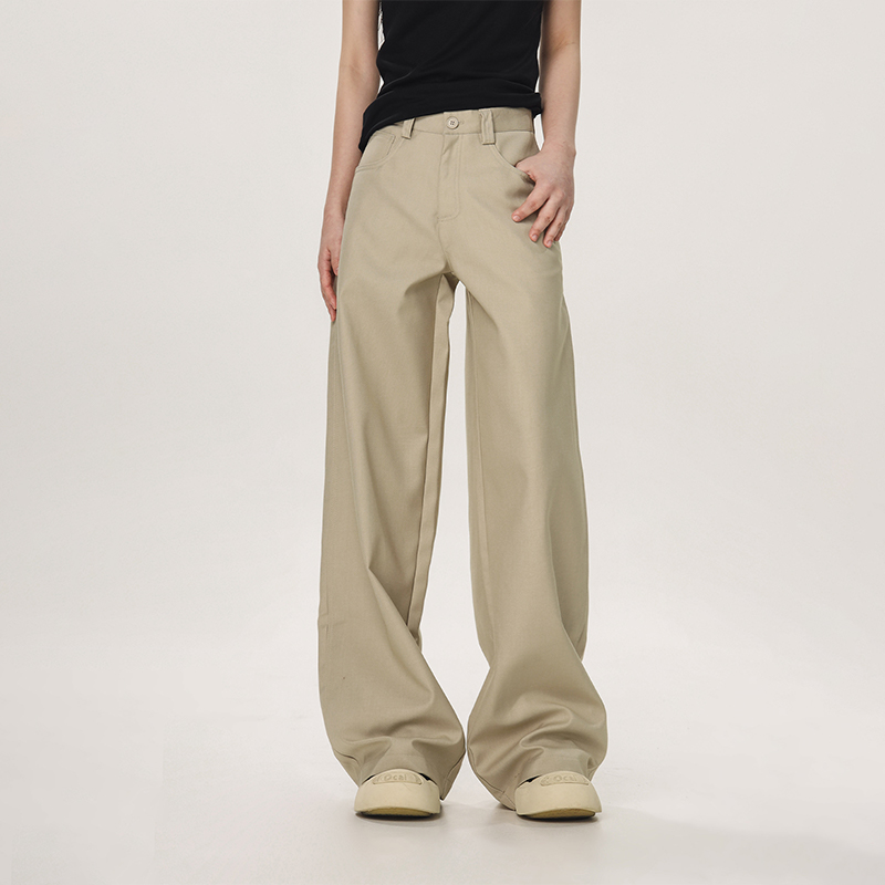 Vintage Casual Wide-Leg Flared Pants for Men and Women - Versatile Straight Loose Trousers Inspired by 90s American Style