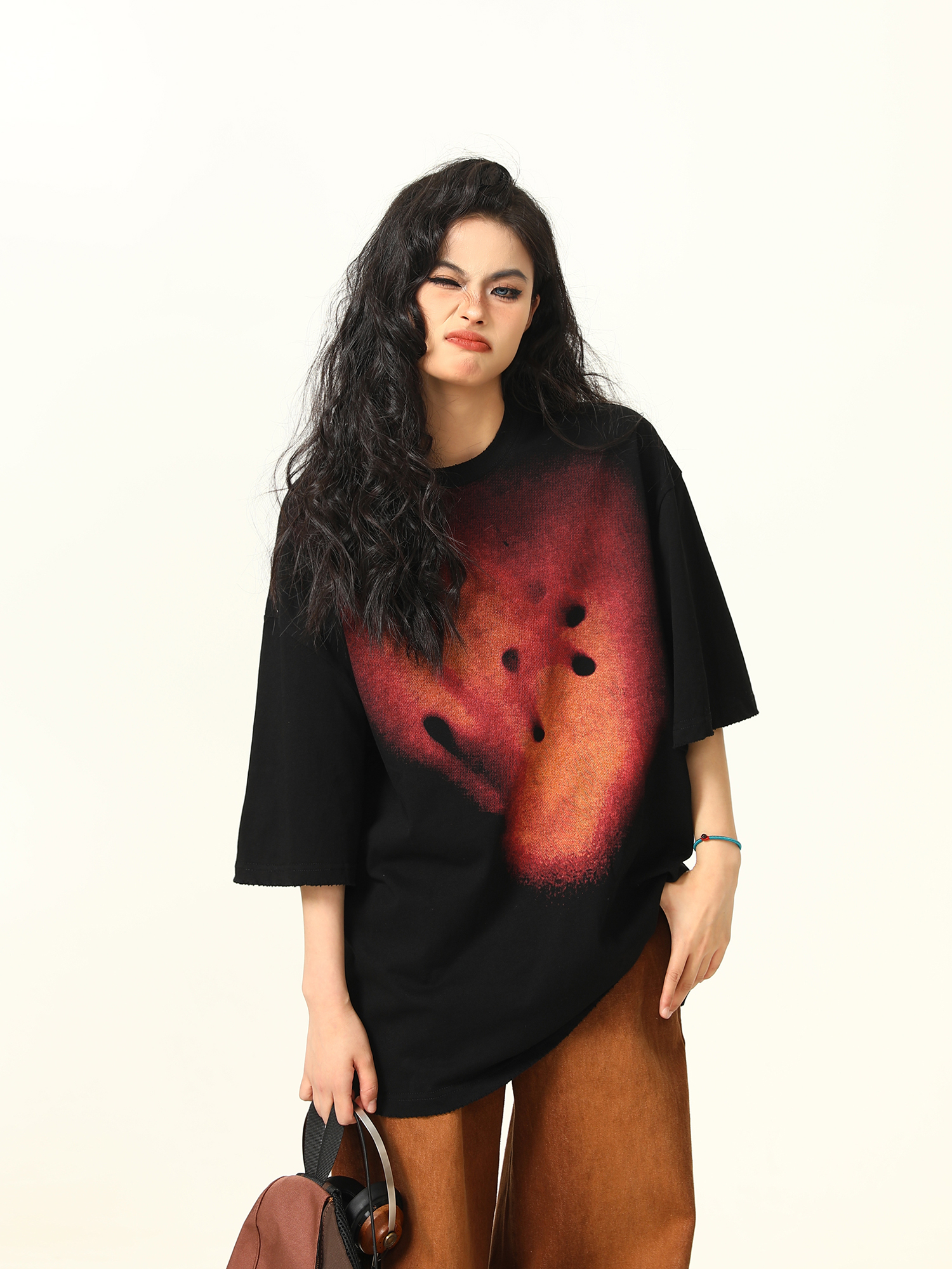 Vintage Fireworks Print Short Sleeve T-Shirt for Men and Women, Loose Fit Unisex Top, Retro American Style Vintage Fireworks Print Short Sleeve T-Shirt for Men and Women, Loose Fit Unisex Top, Retro American Style