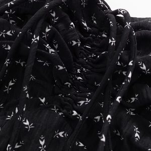 Vintage Floral Slip Dress for Women - Elegant French Style Summer Mini Dress 2025