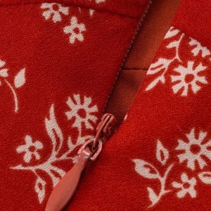 Vintage Floral Waist-Tied V-Neck Puff Sleeve Dress for Women - Long Skirt, 90s Inspired, French Style