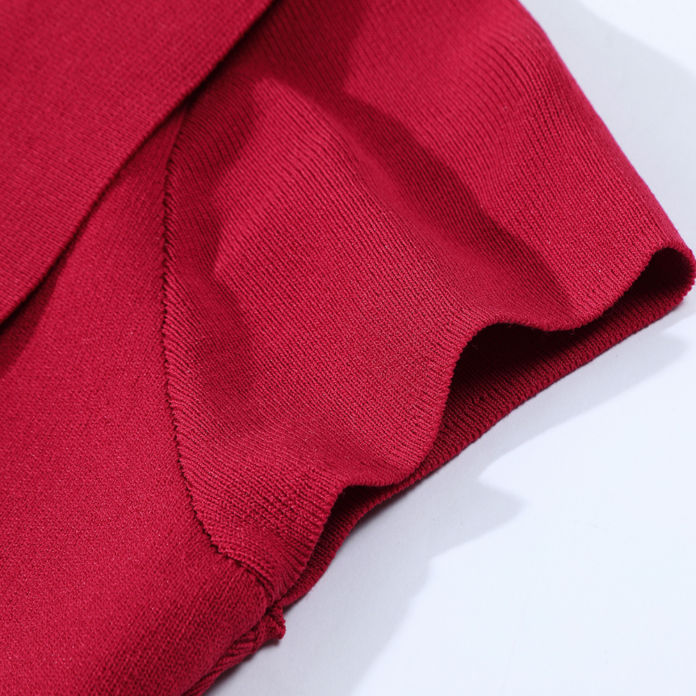 Vintage Hong Kong Style Red Knitted Short Sleeve Polo Shirt for Women - Summer Flutter Sleeve Top, Age-Reducing Fashion Vintage Hong Kong Style Red Knitted Short Sleeve Polo Shirt for Women - Summer Flutter Sleeve Top, Age-Reducing Fashion