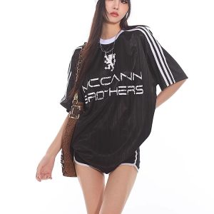 Vintage-Inspired American Sports Jersey - Retro Athletic Top for Casual Wear, 90s Style, Unisex Sports Fashion