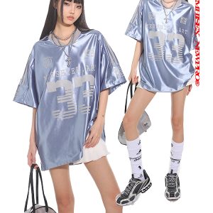 Vintage-Inspired American Sports Jersey - Retro Athletic Top for Casual Wear, 90s Style, Unisex Sports Fashion