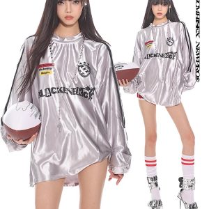 Vintage-Inspired American Sports Jersey - Retro Athletic Top for Casual Wear, 90s Style, Unisex Sports Fashion