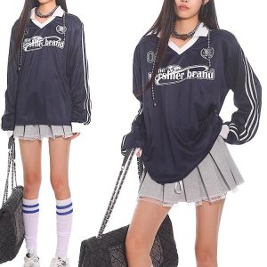 Vintage-Inspired American Sports Jersey - Retro Athletic Top for Casual Wear, 90s Style, Unisex Sports Fashion