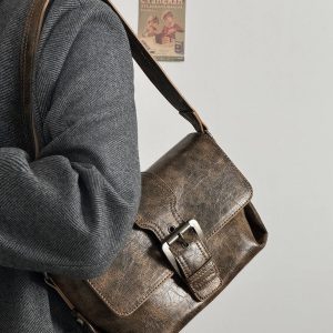 Vintage-Inspired High-Quality Underarm Bag for Women - 2024 Fashionable Versatile Small Square Shoulder Crossbody Bag