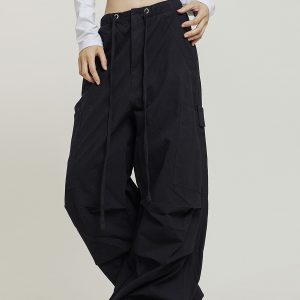 Vintage-Inspired Loose Straight Cargo Pants for Men & Women, Slightly Flared Wide-Leg Casual Style, 90s Y2K Fashion
