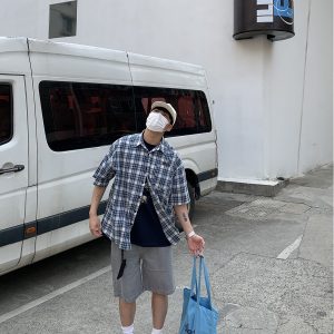 Vintage-Inspired Short Sleeve Plaid Casual Shirt for Men and Women - Loose Fit, Versatile Summer Shirt Jacket for Couples