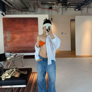 Vintage-Inspired Summer Lightweight Fashion-Cut Baggy Jeans for Effortless Y2K Style