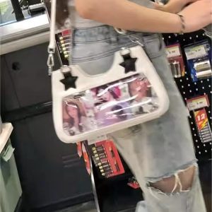 Vintage Japanese Style Denim Shoulder Crossbody Bag for Women - Trendy Spicy Girl Design, Small Food Quantity Handbag
