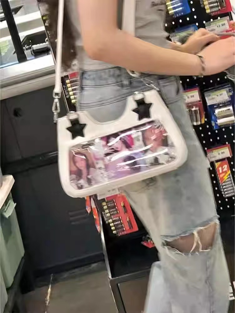 Vintage Japanese Style Denim Shoulder Crossbody Bag for Women - Trendy Spicy Girl Design, Small Food Quantity Handbag Vintage Japanese Style Denim Shoulder Crossbody Bag for Women - Trendy Spicy Girl Design, Small Food Quantity Handbag