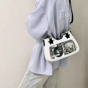 Vintage Japanese Style Denim Shoulder Crossbody Bag for Women - Trendy Spicy Girl Design, Small Food Quantity Handbag
