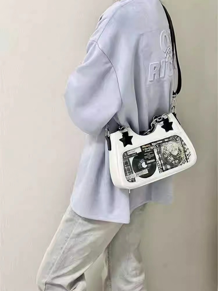 Vintage Japanese Style Denim Shoulder Crossbody Bag for Women - Trendy Spicy Girl Design, Small Food Quantity Handbag Vintage Japanese Style Denim Shoulder Crossbody Bag for Women - Trendy Spicy Girl Design, Small Food Quantity Handbag