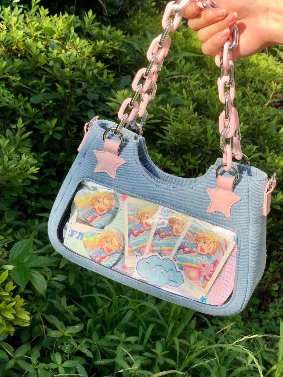 Vintage Japanese Style Denim Shoulder Crossbody Bag for Women - Trendy Spicy Girl Design, Small Food Quantity Handbag Vintage Japanese Style Denim Shoulder Crossbody Bag for Women - Trendy Spicy Girl Design, Small Food Quantity Handbag