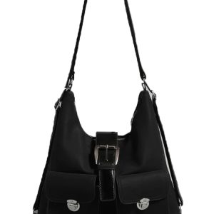 Vintage Large Capacity Commuter Tote Bag - Lightweight Travel Crossbody Shoulder Bag, Versatile Backpack Style