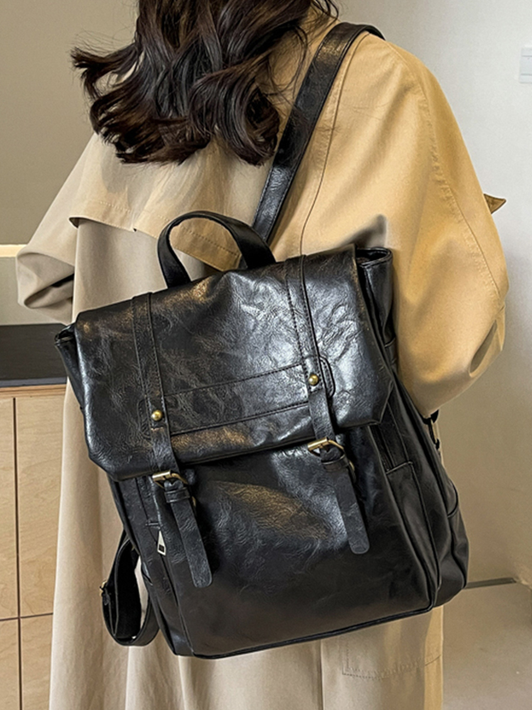 Vintage Large Capacity Women's Backpack - Versatile Commuter Book Bag for Students and Travel Vintage Large Capacity Women's Backpack - Versatile Commuter Book Bag for Students and Travel