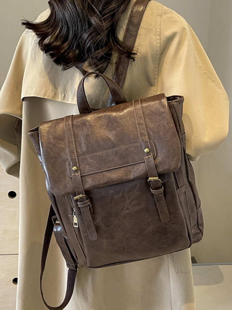 Vintage Large Capacity Women's Backpack - Versatile Commuter Book Bag for Students and Travel Vintage Large Capacity Women's Backpack - Versatile Commuter Book Bag for Students and Travel