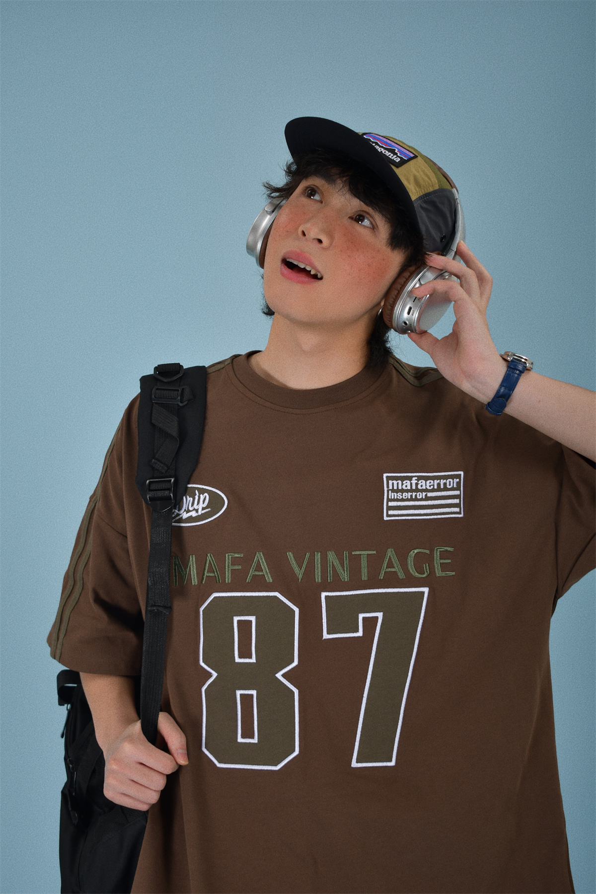 Vintage Motorcycle Graphic Short Sleeve T-Shirt for Women - Summer Loose Fit Double Stripe Trendy Y2K Style Vintage Motorcycle Graphic Short Sleeve T-Shirt for Women - Summer Loose Fit Double Stripe Trendy Y2K Style