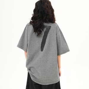 Vintage Polo Collar Short Sleeve T-Shirt for Women, Designer Fabric, High-Quality Top, Trendy American Style, Casual Chic