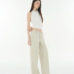Vintage Wash Banana Tapered Work Denim Pants for a Retro 90s Look - Casual Relaxed Fit for Everyday Style