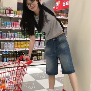 Vintage Washed Distressed Denim Shorts for Women - Summer Straight-Leg Loose Fit Wide-Leg Five-Point Style