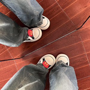 Vintage Washed Oversized Denim Pants for Women - Loose Hip-Hop Street Style Wide-Leg Floor-Length Trousers