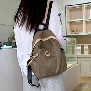 Water-Resistant Oxford Cloth Double Shoulder Bag - High-End Women's Travel Backpack for Commuting and Daily Use