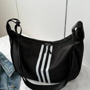 Waterproof Oxford Cloth Large-Capacity Dumpling Crossbody Bag for Women – Trendy Versatile Casual Sports Shoulder Bag