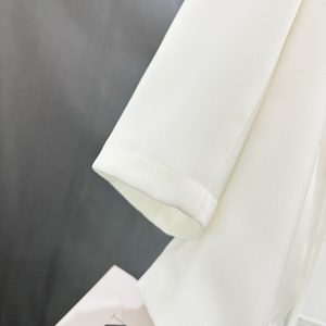 White Lightweight Elegant Blazer - Women's Chinese Street Style Suit Jacket for Summer 2025 Fashion