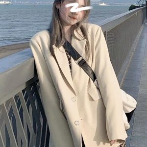 White Petite Suit Jacket for Women, Casual Short Blazer, High-End Design, 2025 Spring Autumn Trend, Chic Niche Style